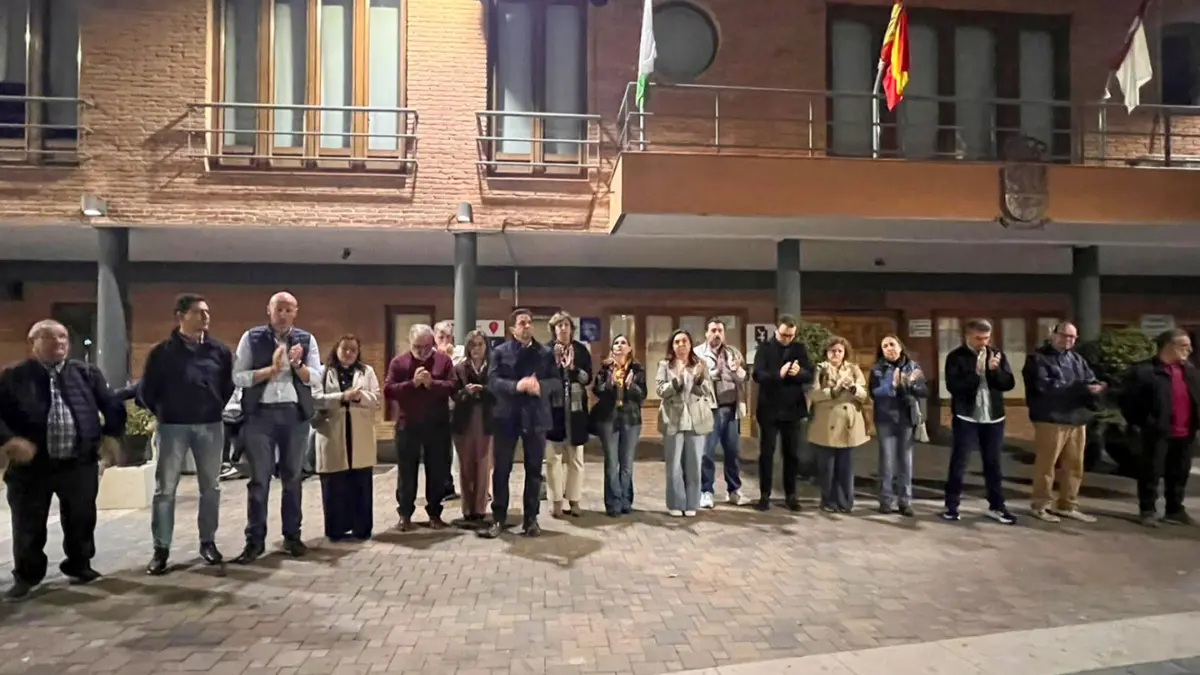 Minuto de silencio convocado por la FEMP en Bolaños de Calatrava
