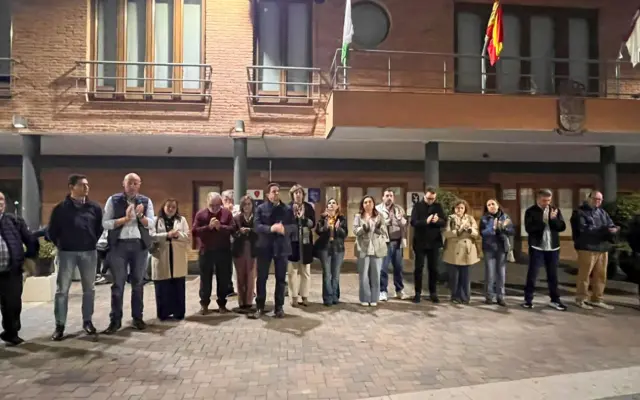 Minuto de silencio convocado por la FEMP en Bolaños de Calatrava