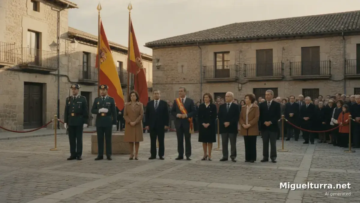 Acto institucional del Ayuntamiento de Miguelturra con la Guardia Civil en el Día del Pilar