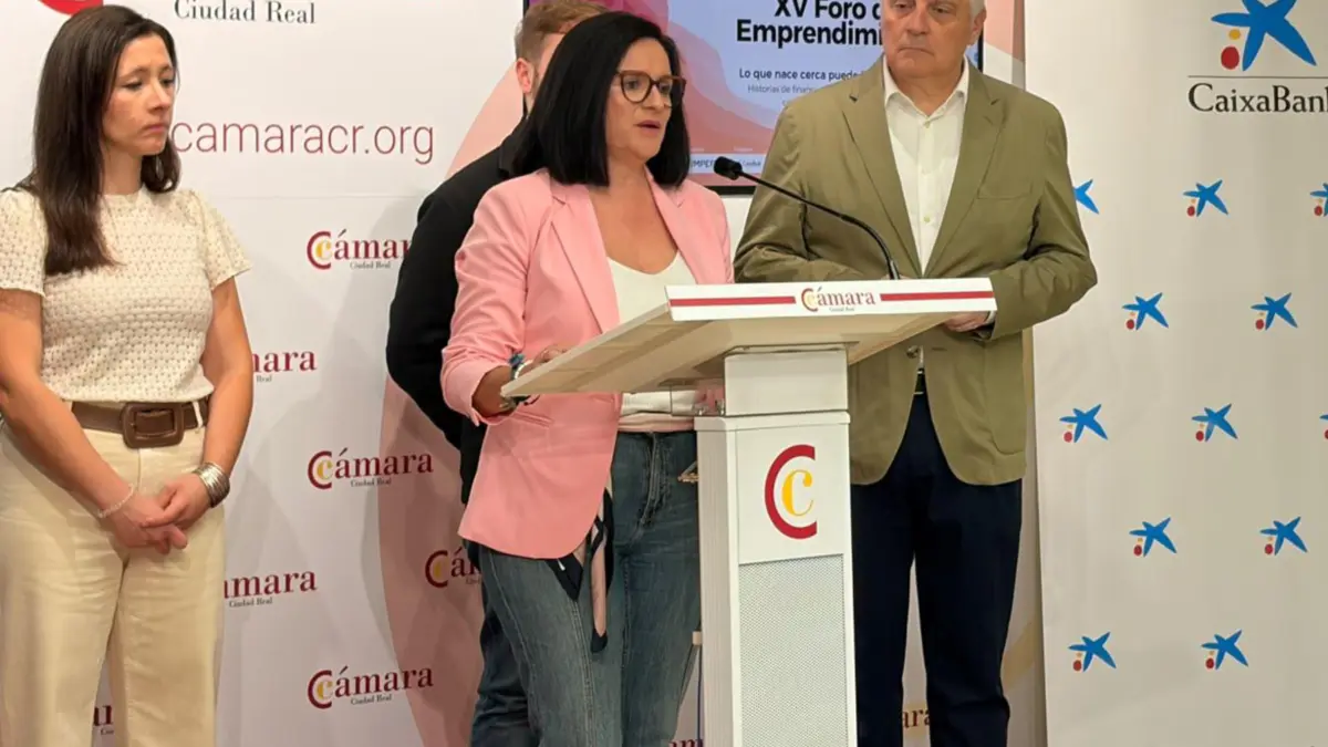 Rocío Zarco interviene en la inauguración del XV Foro de Emprendimiento en la Cámara de Comercio de Ciudad Real