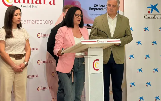 Rocío Zarco interviene en la inauguración del XV Foro de Emprendimiento en la Cámara de Comercio de Ciudad Real