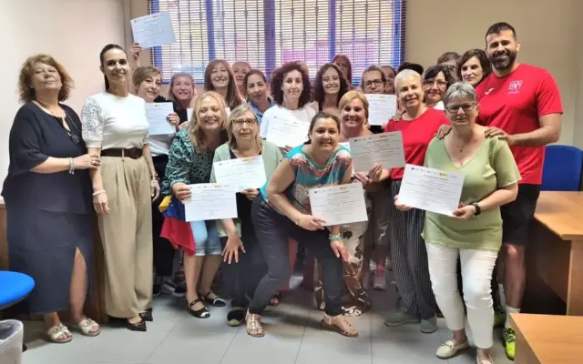 Clausura de un curso de monitor de comedor escolar y ludoteca de la Cámara de Comercio en Puertollano