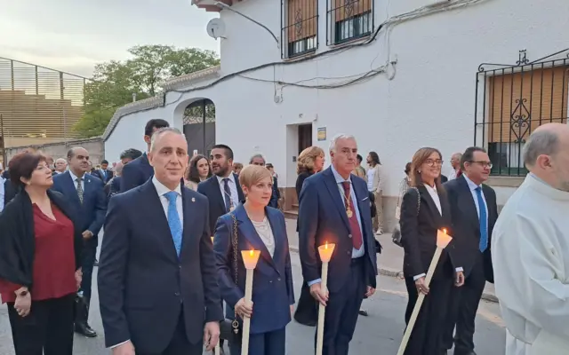 Procesión del Jubileo de las Hermandades Marianas en Almodóvar del Campo, con cofradías de la provincia de Ciudad Real
