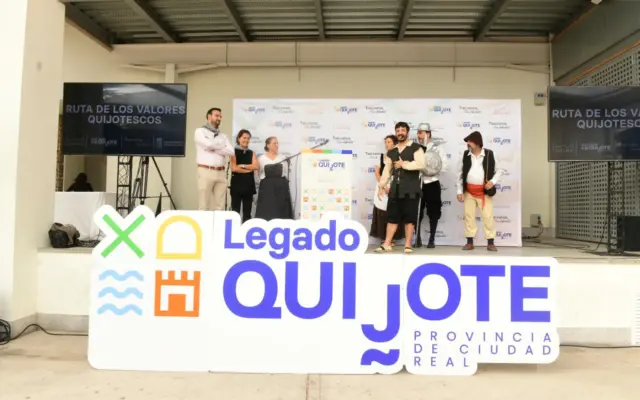 Acto de la Ruta Provincial de los Valores Quijotescos de la Diputación de Ciudad Real en Pedro Muñoz