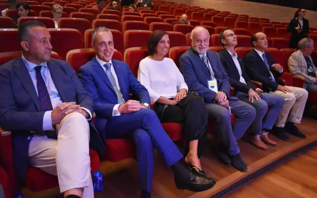 Participantes en las XLI Jornadas de la Sociedad Española de Paleontología celebradas en Puertollano