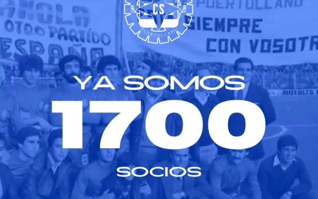 Aficionados del Calvo Sotelo Puertollano, club que ha alcanzado los 1.700 socios en la temporada 2026/27