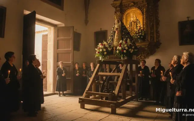Acto solemne de subida de la imagen de la Virgen de la Estrella a su camarín en la ermita de Miguelturra